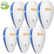 Load image into Gallery viewer, Bocianelli Ultrasonic Pest Repeller, 6 Packs Pest Repellent Plug in, Ultrasonic Pest Control, Indoor for Home, Bedroom,Bathroom, Living Room, Kitchen, Office, Warehouse
